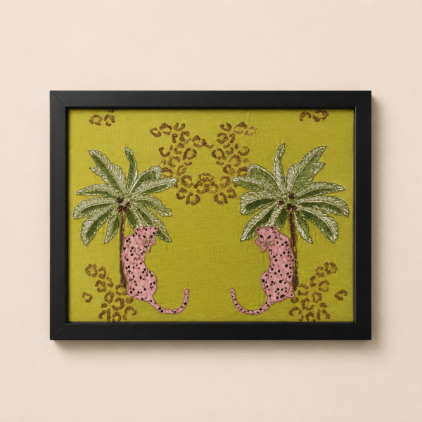 FABRIC PAINTING AND EMBROIDERY ON GEORGETTE.