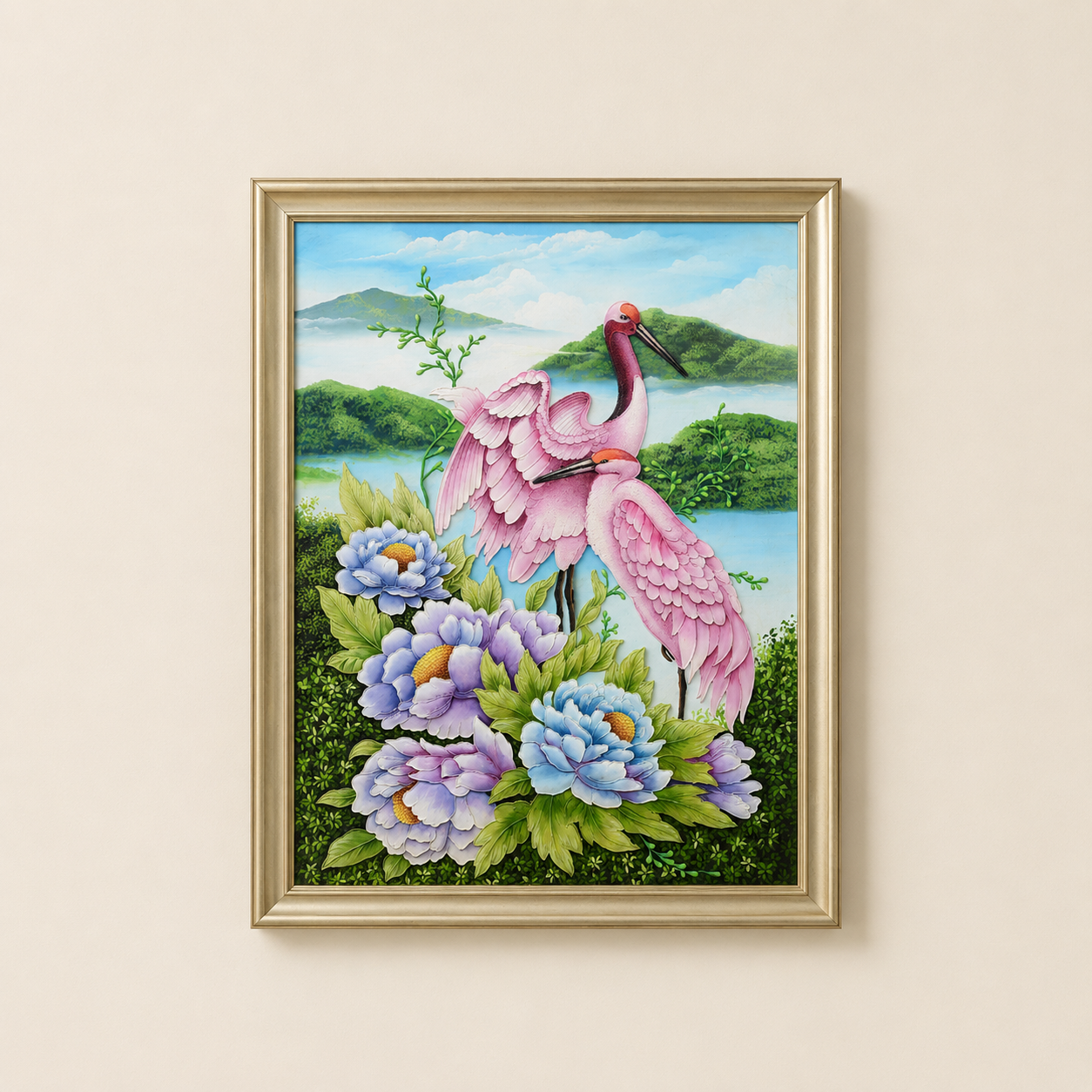 BLOSSOMS OF SERENITY - FLAMINGO 1